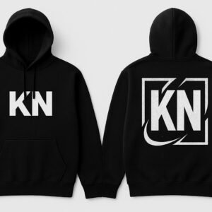 Sudadera KN Outline - Negro Gráfico