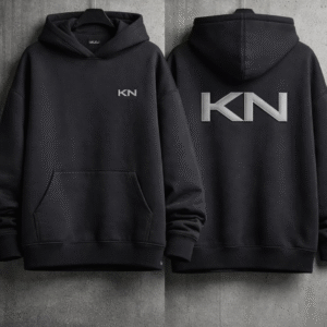 Sudadera KN Back Logo – Negro